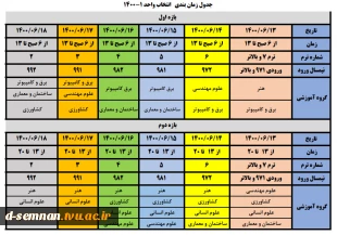 انتخاب واحد نیم سال 1-1400 4