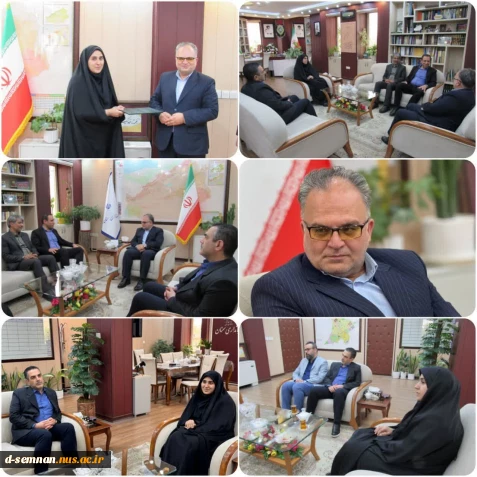 اعطای حکم مسئولیت دکتر فاطمه نعیمی به عنوان سرپرست آموزشکده دختران نرجس سمنان توسط فرماندار سمنان